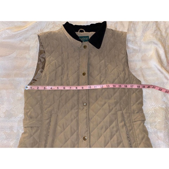 O'KEAHEYS EQUESTRIAN QUILT LIGHT BROWN SUEDE VEST WOMEN'S MEDIUM - Picture 10 of 13